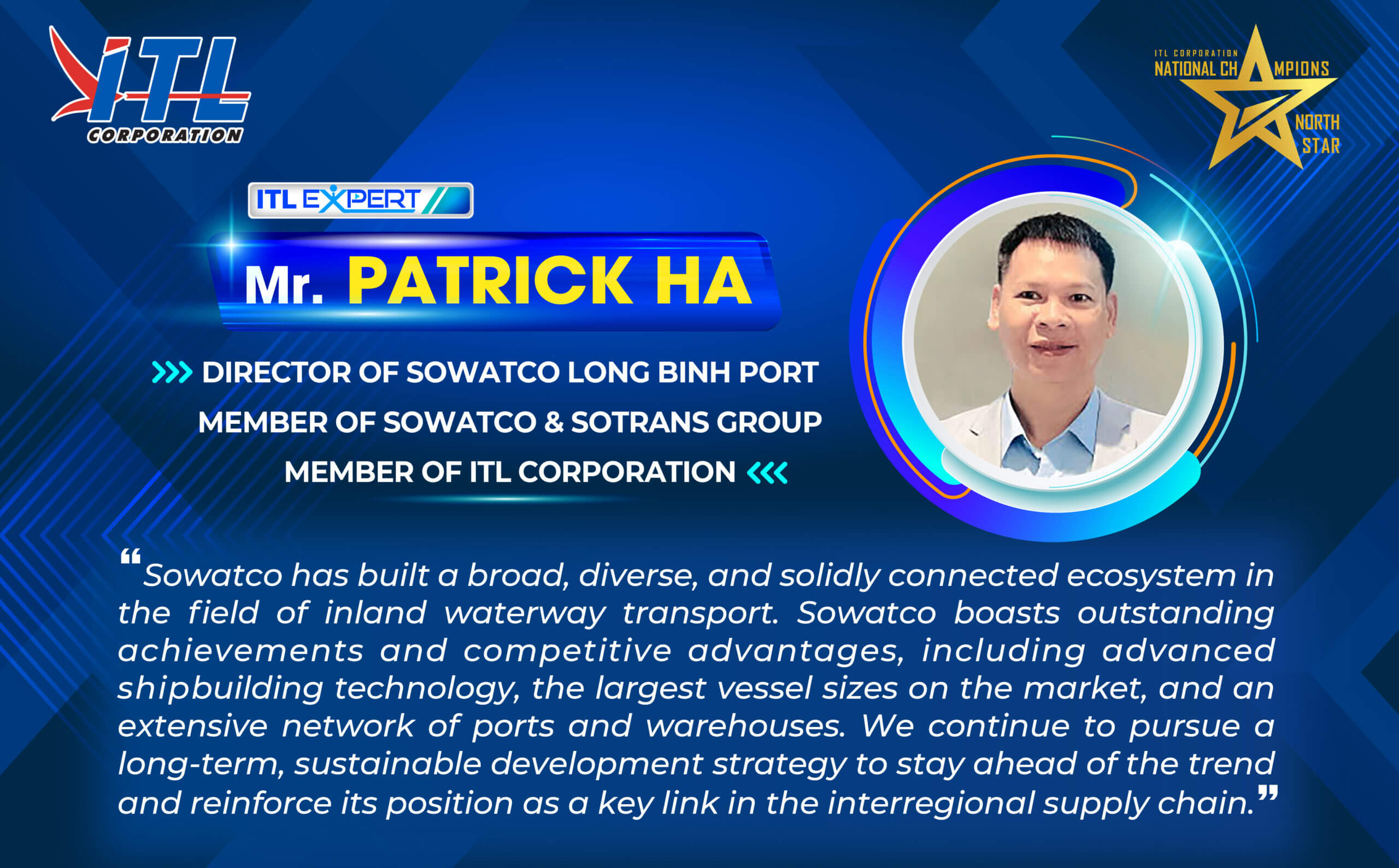 [ITL Expert] Mr. Patrick Ha – Director Of Sowatco Long Binh Port