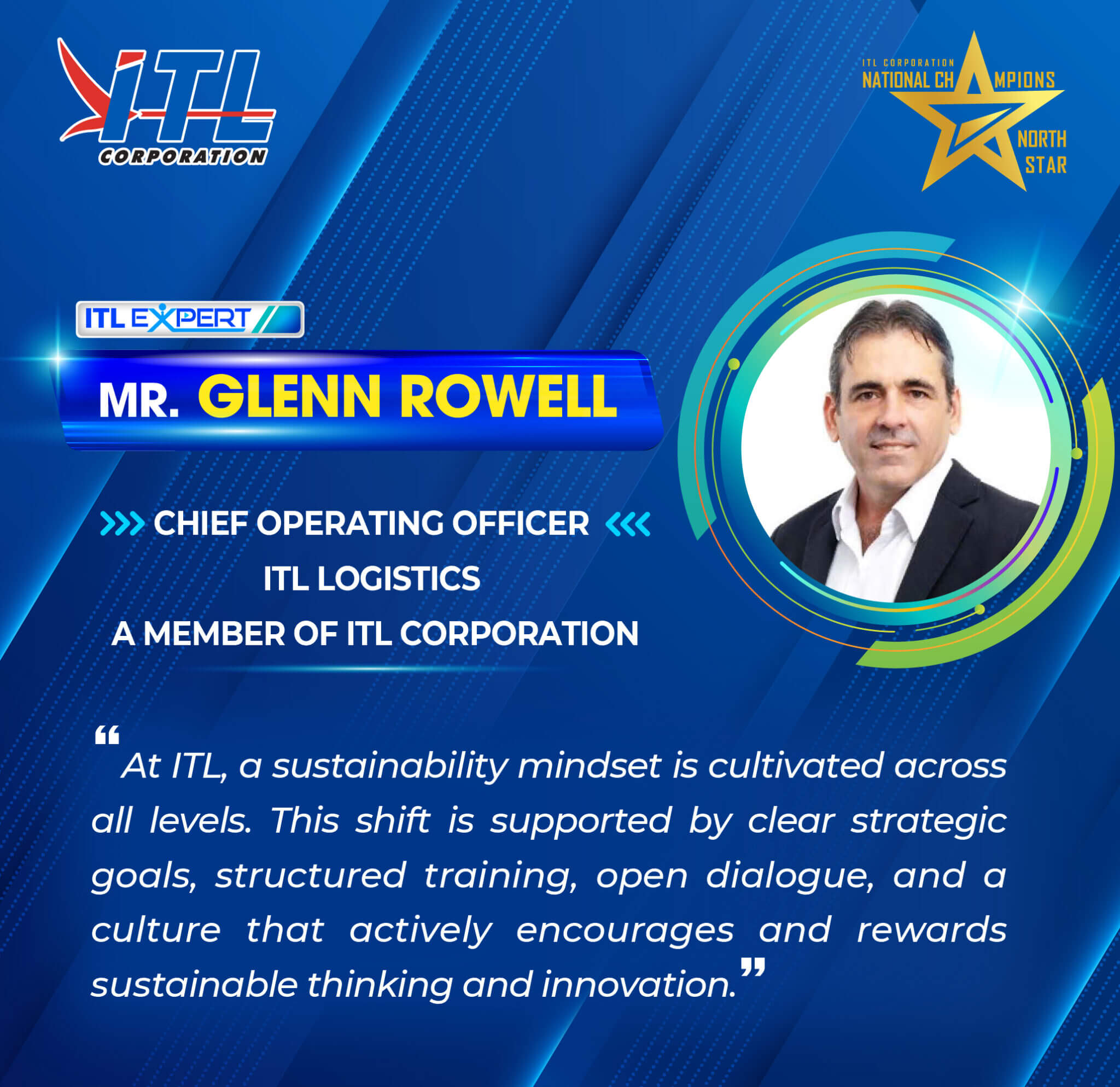 [ITL Expert] Mr. Glenn Rowell – Chief Operating Officer Of ITL Logistics